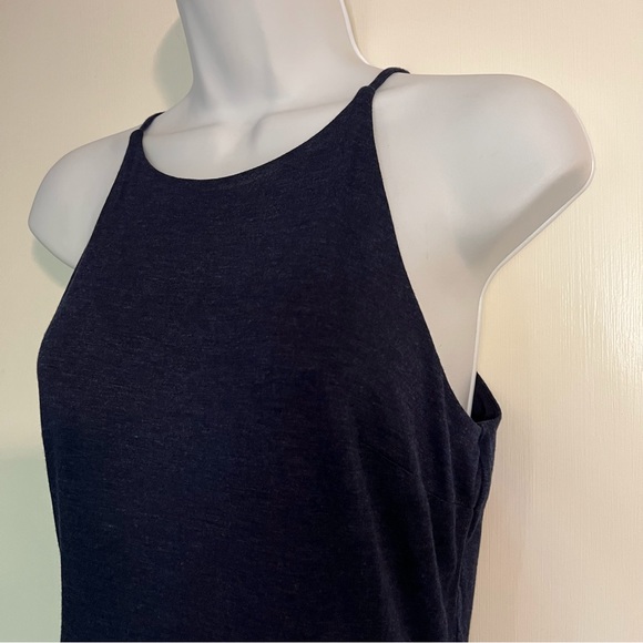 LOFT Blue Knit Halter Dress NWT - Picture 4 of 8